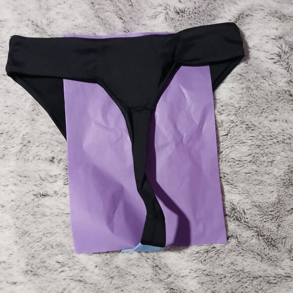 Asos Design Women's Recycled M&M  High Leg High Waist Bikini Bottom - Picture 2 of 4